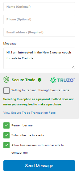 How your Secure Trade advert displays on Junk Mail