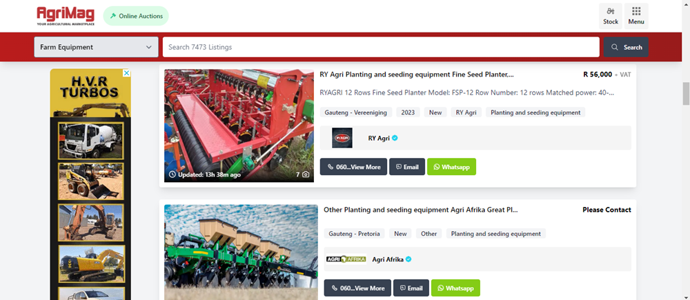 Advantages of row planters, row planters, planting and seeding equipment, seed drills, row planters for sale on AgriMag, farm eqipment.png