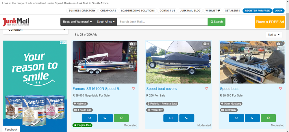Buying a pre-owned speed boat, speed boat, boats and watercraft on Junk Mail.png