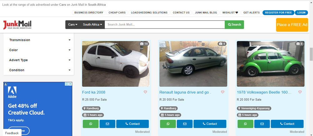Cars Under R30 000, Used cars on Junk Mail, buying used cars, Ford Fiesta, VW CITI, Opel Corsa, Toyota Corolla, Fiat Uno, cars for sale.png