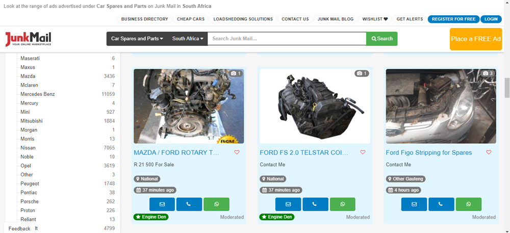 Ford parts, ford spares and parts on Junk Mail, cars for sale, ford cars, used car parts.png