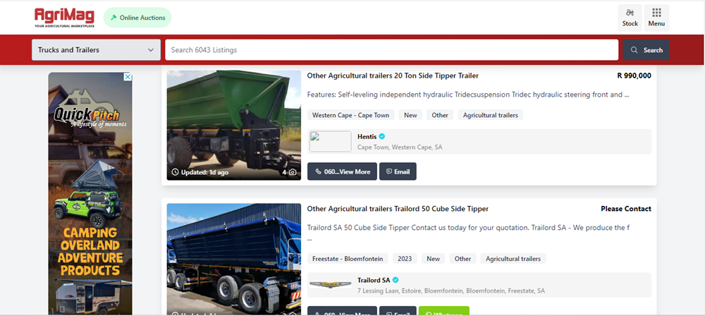 How to find a Side Tipper Trailer for sale on AgriMag.png