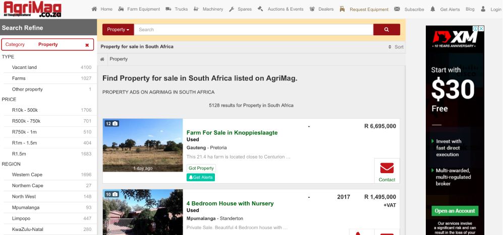 How to find Vacant Land and Farms For Sale on AgriMag