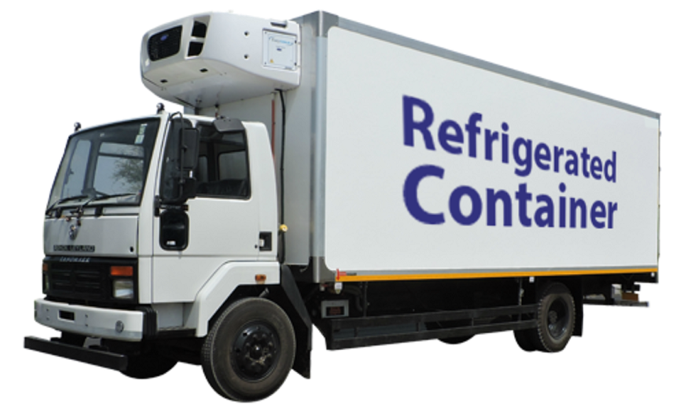 Refrigerated trucks, reefers trucks, refrigerated box trucks, refrigerated trucks on Truck & Trailer, Photo by Bharat Refrigeration on Pixabay.png