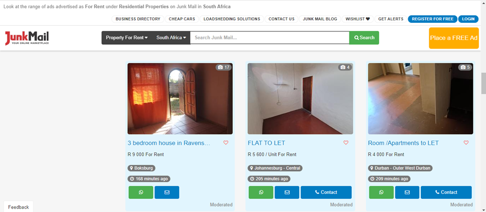 Residential properties for rent on Junk Mail, residential properties for rent, flat to rent, apartments and flats, Junk Mail.png