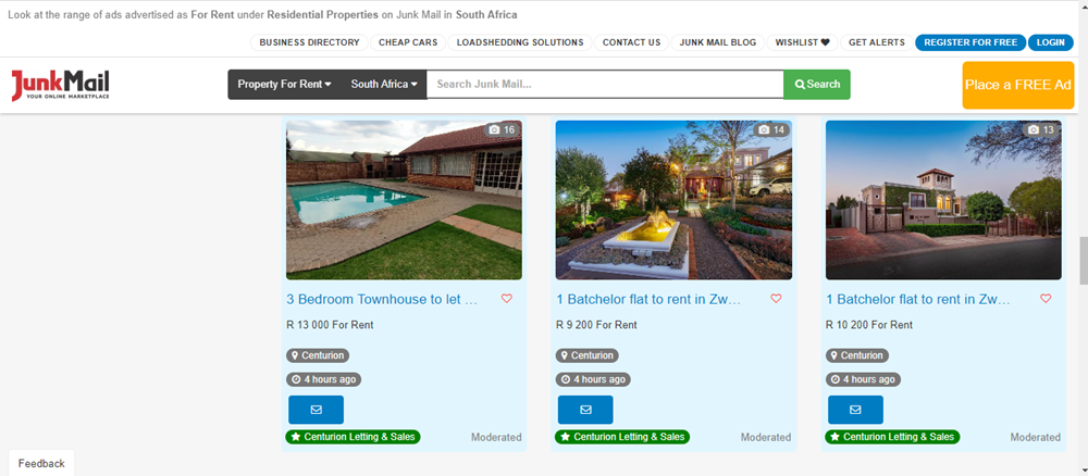 Residential properties for rent on Junk Mail, residential properties for rent, rent a property, apartments and flats, Junk Mail.png