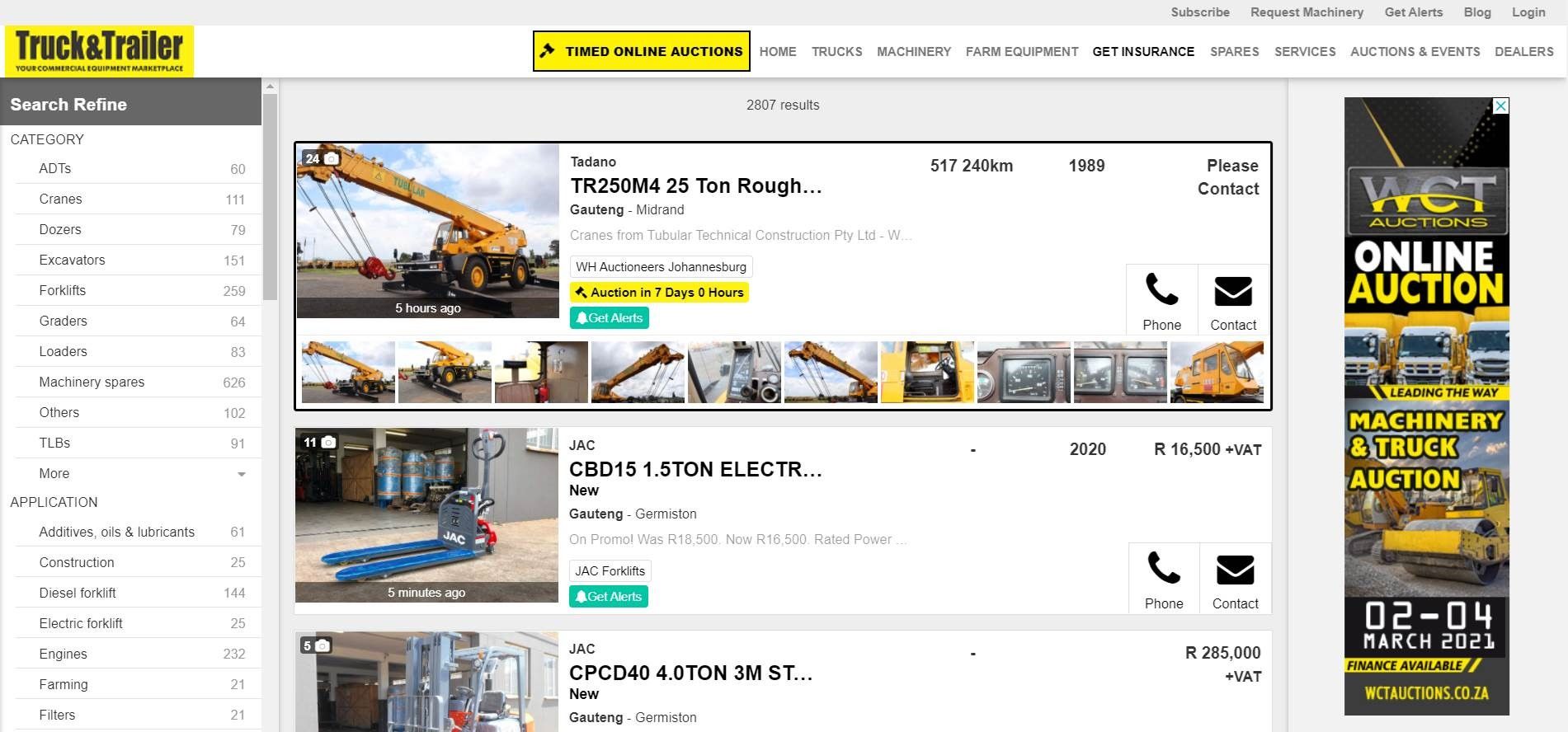 Search Results Page Banner | Truck & Trailer