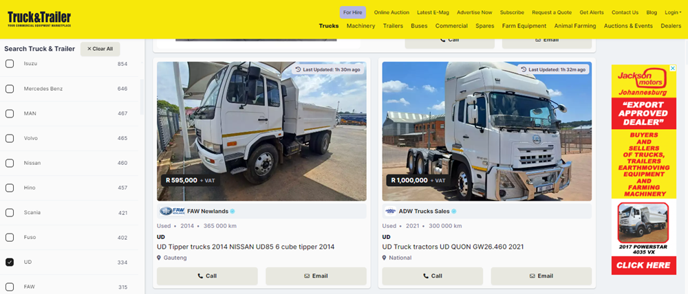 UD trucks for better service delivery, ud trucks, trucks for sale on Truck & Trailer, trucks.png