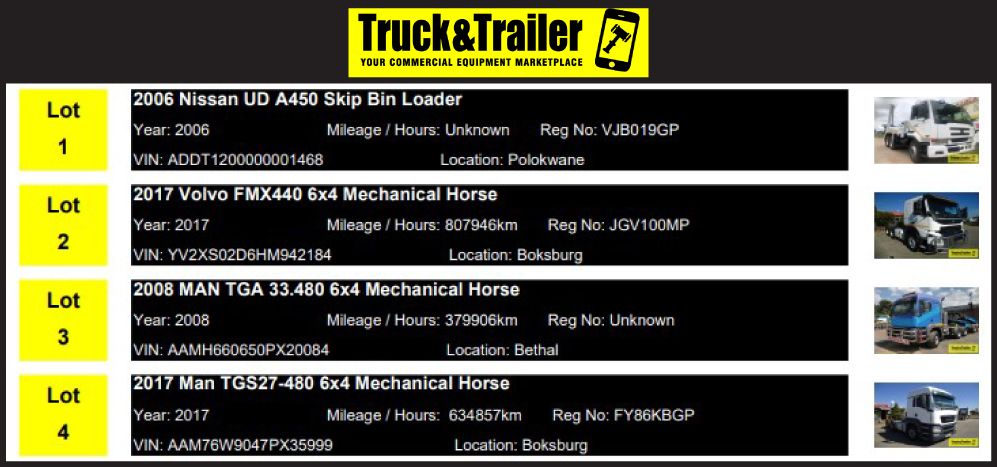 Understanding Truck & Machinery Timed Online Auctions | Truck & Trailer