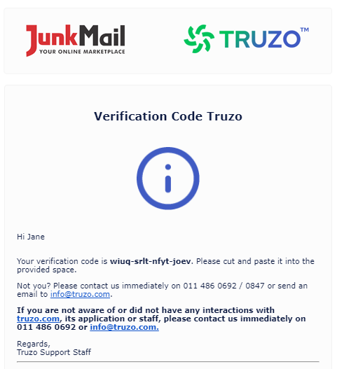 Truzo Email Verification | Secure Trade on Junk Mail