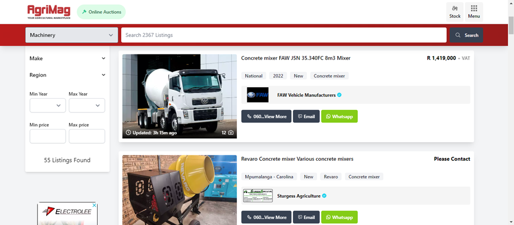 benefits of using concrete mixers, components of a concrete mixer, concrete mixersfor sale, concrete mixers for sale on AgriMag.png