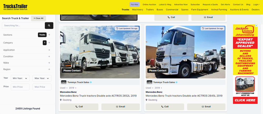 business opportunities with truck tractors, truck tractors in South Africa, truck tractors on Truck & Trailer, truck tractors.png