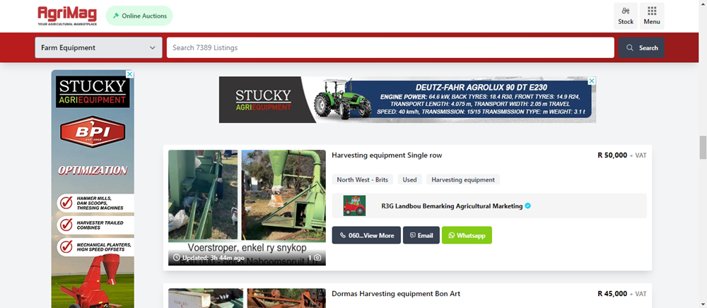 choosing harvesting equipment, harvesting equipment for sale on AgriMag, farm equipment, harvesting machinery.png
