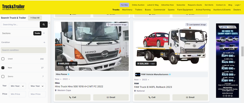 commercial truck purchase, commercial trucks, trucks for sale on Truck & Trailer, trucks finances, trucks.png