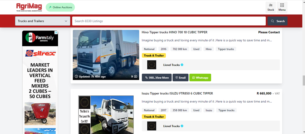 components of tipper trucks, tipper trucks in South Africa, tipper trucks, trucks on AgriMag, trucks to buy.png