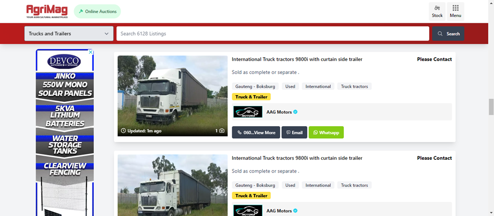 double axle truck tractors, double axle, truck tractors on AgriMag, tandem axle truck tractors, truck tractors for sale.png