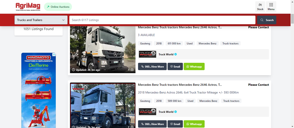 double axle truck tractors in South Africa, double axle truck tractors, maintenance for double axle truck tractors,truck tractors for sale on AgriMMag.png