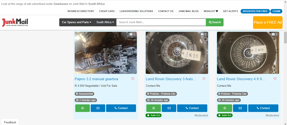 gearboxes on Junk Mail, gearboxes, car spares and parts, Gearboxes Parts, Photo from Junk Mail.png