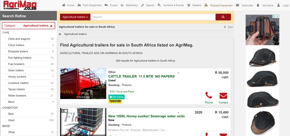 Find Agricultural Trailers For Sale on AgriMag