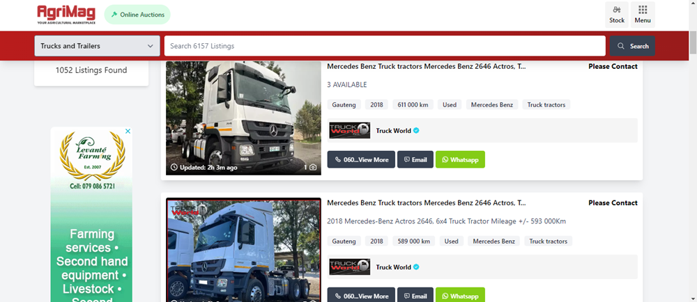 maintenance of double axle truck tractors, double axle truck tractors, double axle, truck tractors on AgriMag.png