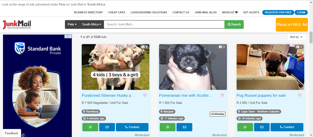 pets category on Junk Mail, adopting pets for sale on Junk Mail, pets category, adopting pets, pets for sale, pets.png