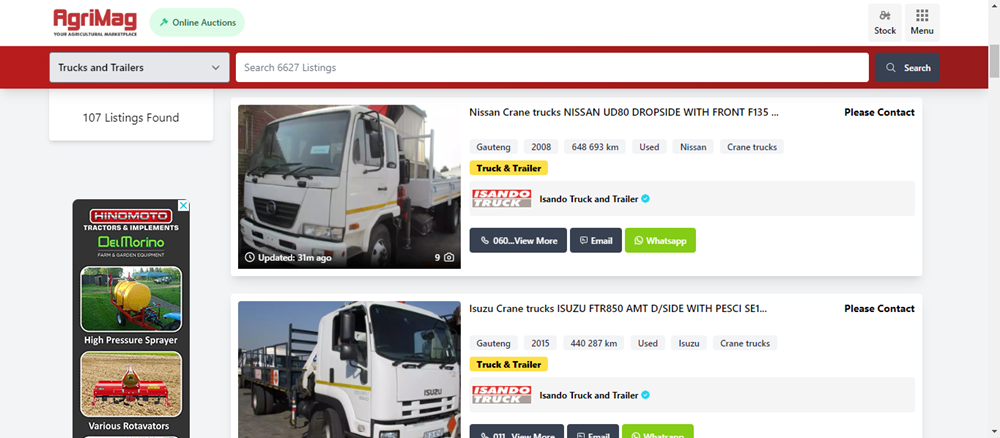 purchasing crane trucks, crane trucks, trucks for sale on AgriMag, new crane trucks, used crane trucks.png