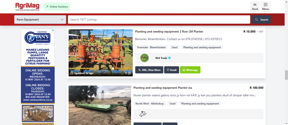 row planters, planting and seeding equipment on AgriMag, seed drills, row planters for sale, farm eqipment.png