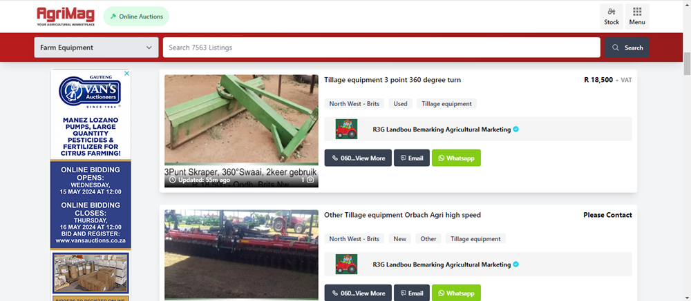 tillage equipment for sale, tillage equipment in South Africa, Tillage equipment on AgriMag, tillage equipment.png