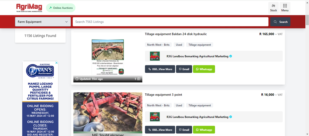 tillage equipment for sale, tillage equipment on AgriMag, Tillage equipment in South Africa, Tillage equipment, tillage equipment for sale.png
