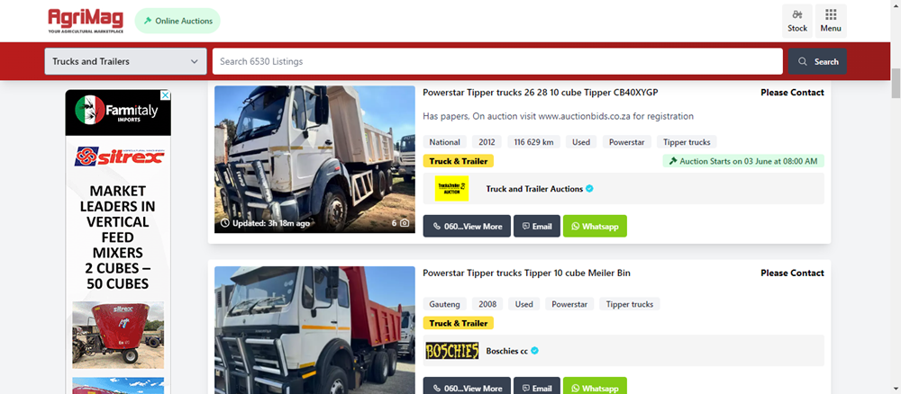 tipper trucks in South Africa, tipper trucks, trucks on AgriMag, tipper trucks for sale, new and used tipper trucks.png