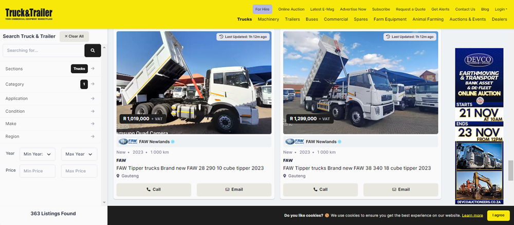 tipper trucks in waste management and recycling industries, tipper trucks, trucks, tipper trucks on Truck & Trailer, Image from Truck & Trailer.png