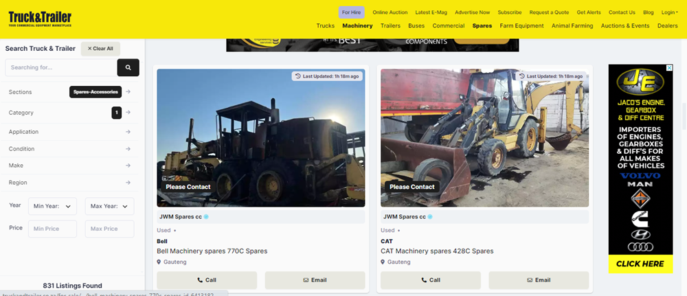 tips for machinery and spare parts, machinery and spare parts, maintenence in machinery and spare parts, machinery and spare parts, machinery spare for sale on Truck & Trailer.png