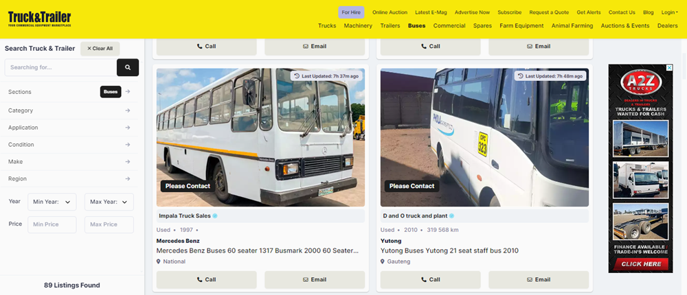 types of buses available for sale, types of buses, buses spares for sale, buses on Truck & Trailer, commercial vehicle.png