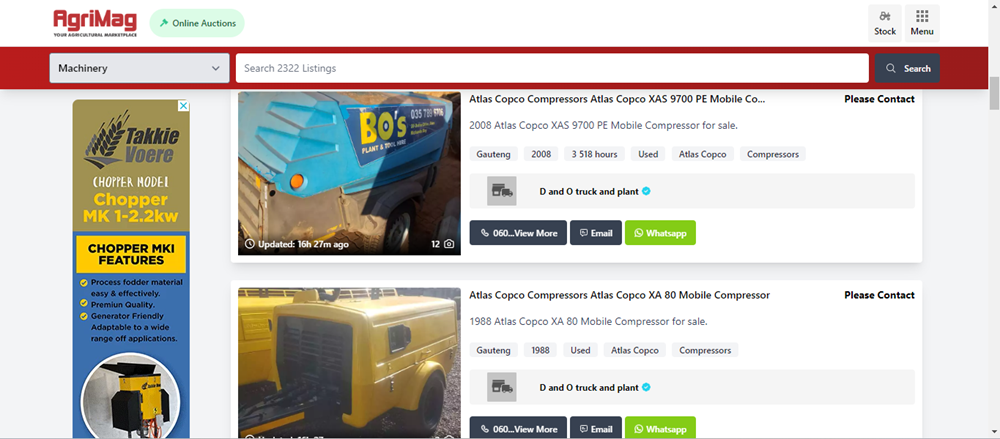 types of compressors, machinery for sale, compressors, compressors for sale on AgriMag, machinery.png