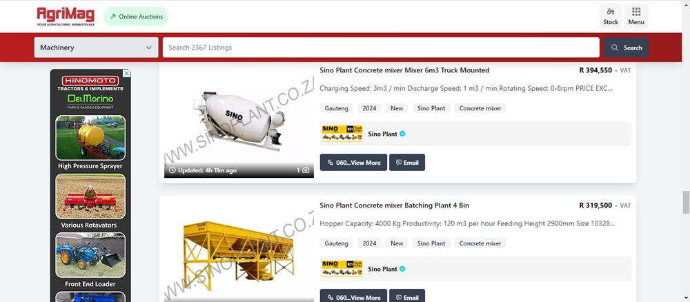 types of concrete mixers, concrete mixers, concrete mixers for sale on AgriMag, machinery for sale.png
