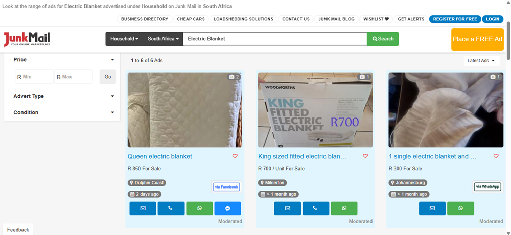 winter appliances under R2 000, home appliances essential, buy winter appliances on Junk Mail, winter appliances, electric appliances.png
