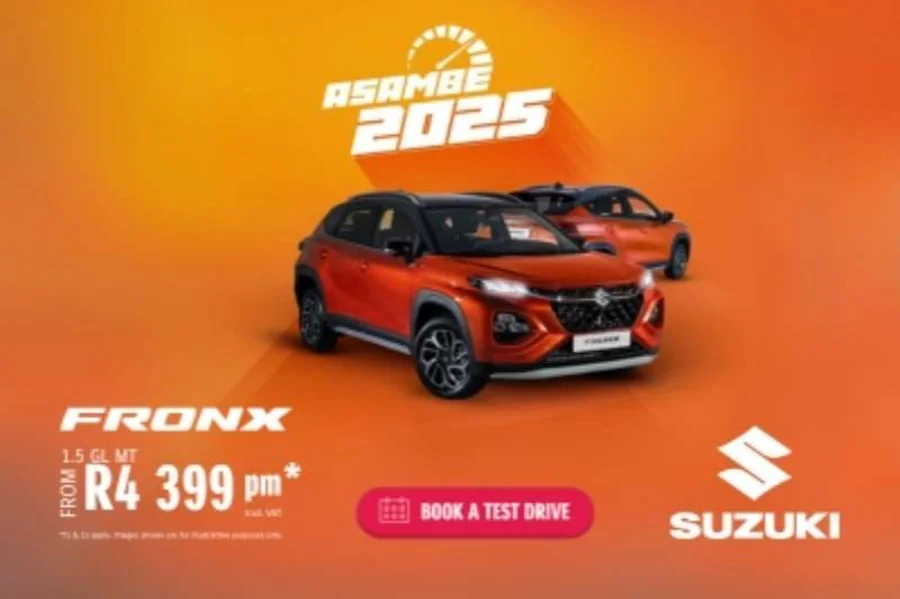 Fronx 1.5 GL MT- From R4 399 pm* Fronx 1.5 GL MT- From R4 399 pm*